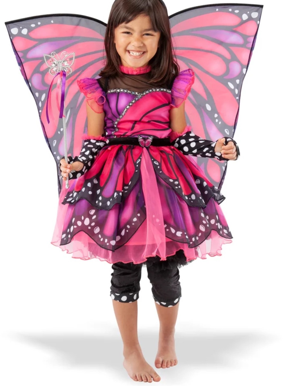 Spirit Hot Pink and Purple Butterfly Fairy Costume with Wings